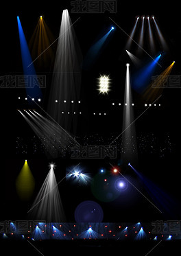 舞动光影 舞台旋转射灯的光感特效与广告设计美学